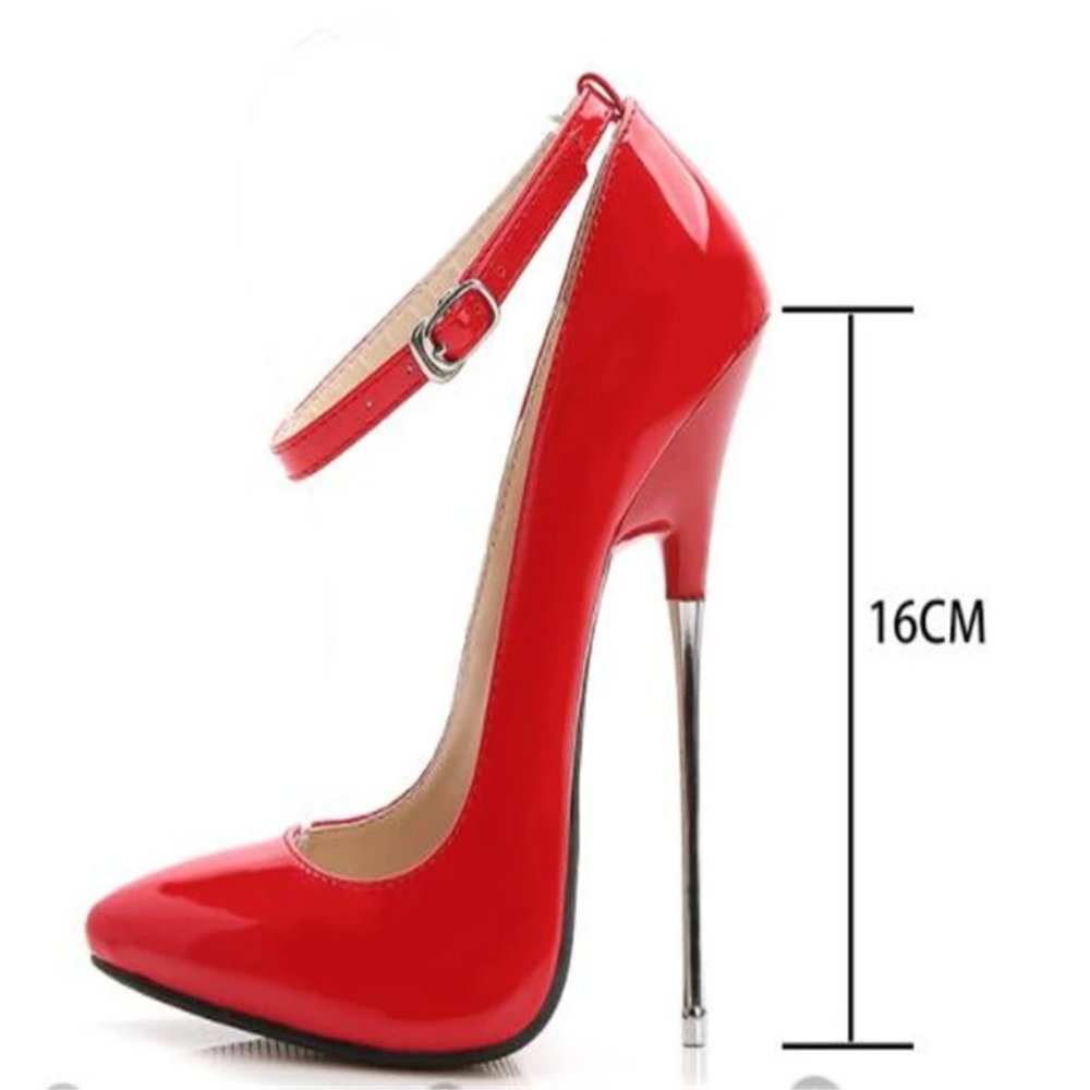 Stiletto Sexy silver heels 16cm ladies